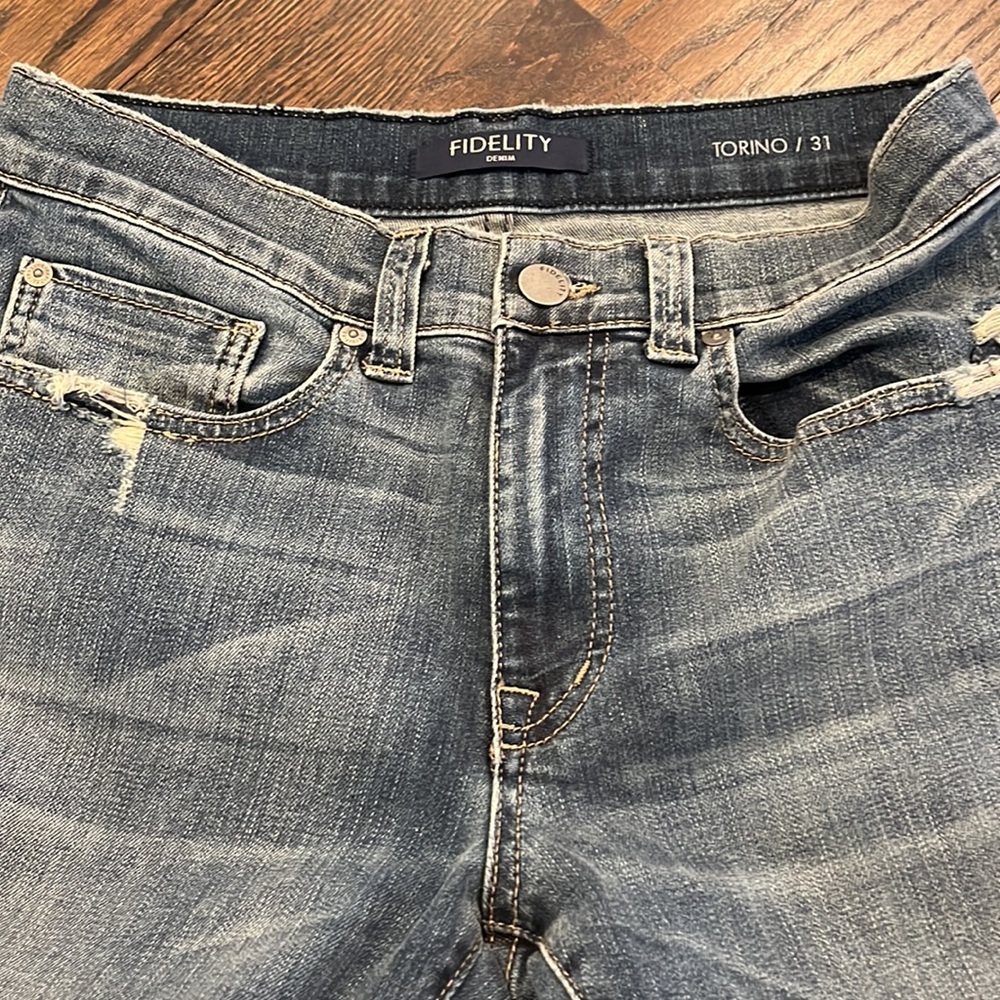 FIDELITY Men’s Torino Monterey Distressed Stretch Jeans NWOT SZ 31 - Picture 8 of 11